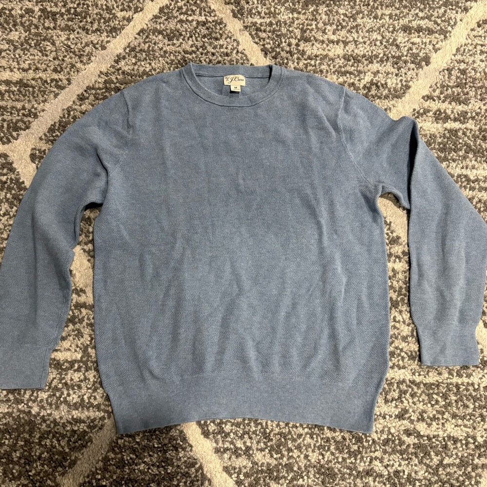 J. Crew Soft Blue Crewneck Sweater
